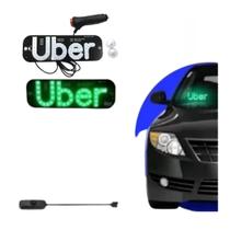 Placa LED Identificação Motorista Aplicativo Plugue Isanog