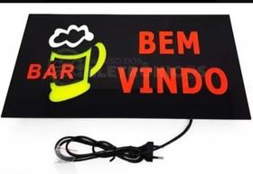 Placa led letreiro Luminoso Painel quadro bar bem vindo-110v