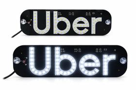 Placa Led Letreiro Uber Luminoso Para Parabrisa USB 12v Placa Led Letreiro Uber Luminoso Para Parabrisa USB 12v