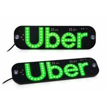 Placa Led Letreiro Uber Luminoso Para Parabrisa USB 12v Placa Led Letreiro Uber Luminoso Para Parabrisa USB 12v