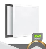 Placa Led Lumanti Emb 36w 4000k Quad Lleq436if Branco