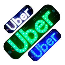 Placa led motorista aplicativo painel letreiro luminoso vidro para-brisa led usb carro
