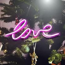 Placa led neon love - acompanha fonte 30cm Placa led neon love - acompanha fonte 30cm