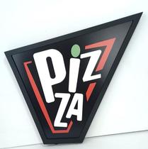 Placa led personalisada pizza letreiro luminoso