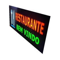 Placa led restaurante bem vindo letreiro Luminoso-110v