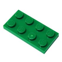 Placa LEGO Verde 2x4 - Pacote com 1 Peça