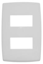 Placa Legrand Pial Plus - para 2 módulos - Branco - 618506 Placa Legrand Pial Plus - para 2 módulos - Branco - 618506