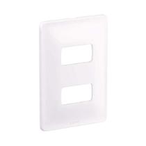 Placa Legrand Pial Zeffia - para 2 módulos - Branco - 680182 Placa Legrand Pial Zeffia - para 2 módulos - Branco - 680182