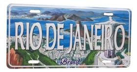 Placa Letreiro Decorativa Lembrança Rio De Janeiro Aluminio Placa Letreiro Decorativa Lembrança Rio De Janeiro Aluminio