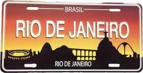 Placa Letreiro Decorativa Lembrança Rio De Janeiro Aluminio Placa Letreiro Decorativa Lembrança Rio De Janeiro Aluminio