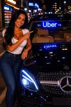 Placa Letreiro Luminoso Uber Led Usb Carro Motorista App