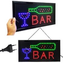 Placa Letreiro Painel Luminoso Fluorescente Led Bar Tomada (110V) Possui Corrente LE2004