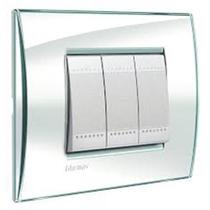 Placa Living Light 4X2 3 Postos Acqua - Bticino