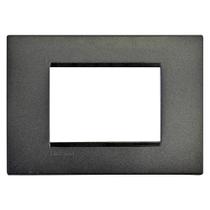 Placa Living Light 4X2 3 Postos Anthracite - Bticino