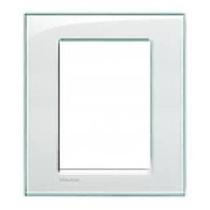 Placa Living Light 4X4 3+3 Postos Acqumarina - Bticino