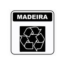Placa Lixo Madeira AV24