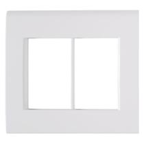 Placa Liz + Suporte 4x4 6 Postos Branca Tramontina Placa Liz + Suporte 4x4 6 Postos Branca Tramontina