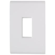 Placa Liz Tramontina 4X2 1 Módulo Vertical Branco Placa Liz Tramontina 4X2 1 Módulo Vertical Branco