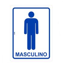 Placa Look 15X20Cm (Sanitario Masculino) - Kit C/5 Pecas