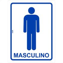 Placa Look 15X20Cm (Sanitario Masculino) - Kit C/5 Pecas
