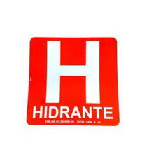 Placa Look 20X20Cm Fotoluminescente(Hidrante) - Kit C/5 Pecas