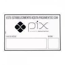 Placa Look 20X30Cm (Aceitamos Pix) . / Kit C/ 5 Peca
