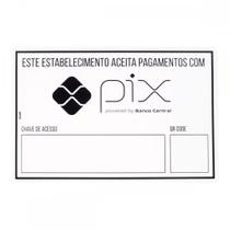 Placa Look 20X30Cm (Aceitamos Pix) ./ Kit Com 5 Peca