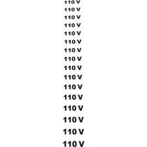Placa Look 3,5X24Cm Cartela Com 16 Numeros (110 Volts) - Kit C/5 Cartelas Placa Look 3,5X24Cm Cartela Com 16 Numeros (110 Volts) - Kit C/5 Cartelas