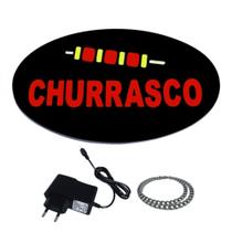 Placa luminosa Churrasco 50x25