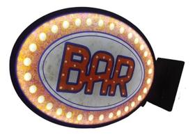 Placa Luminosa Dupla Face Com Led Letreiro Decorativo Bar - artesanato girassol