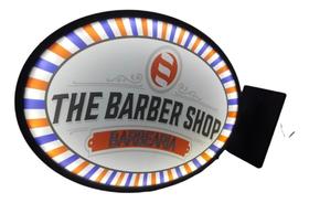 Placa Luminosa Dupla Face Letreiro Barbearia Barber Shop