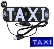 Placa Luminosa Interno 45 Led Com Conexão USB Liga/ Desliga TAXI