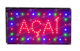 Placa Luminosa letreiro painel led Açaí 110v Placa Luminosa letreiro painel led Açaí 110v
