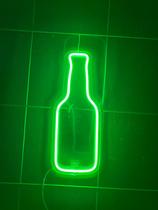 Placa Luminosa Neon Led - Garrafa de Cerveja 12x33