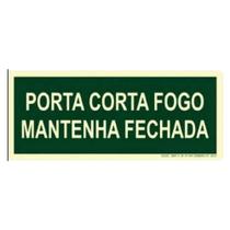 Placa M3 - Porta Corta Fogo Matenha Fechada