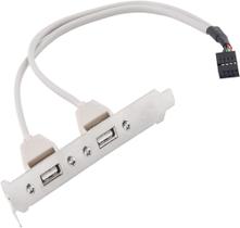 Placa mãe 2 portas USB 2.0 Hubs expansão painel traseiro conector adaptador de cabo conector USB