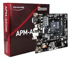Placa Mãe A520 AM4 PCWare APMA520G DDR4 M.2 NVMe HDMI USB 3.2