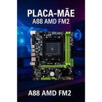 Placa Mãe A88 AMD FM2 DDR3 VGA HDMI USB 3.0 Rede Gigabit SATA 6Gb/s Desktop Original