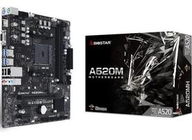 Placa Mae AM4 A520M AMD DDR4 Biostar Placa Mae AM4 A520M AMD DDR4 Biostar
