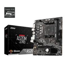 Placa Mae AM4 MSI A520M-A PRO MSI