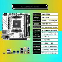 Placa-Mãe AMD AM4 ITX Para Processadores Ryzen R3 R5 R7, RAM DDR4, PCI-E 3.0 B450I-PLUS ARGB Para Placa-Mãe AMD AM4 ITX Para Processadores Ryzen R3 R5 R7, RAM DDR4, PCI-E 3.0 B450I-PLUS ARGB Para