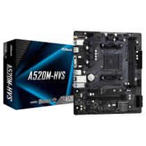 Placa Mãe AsRock A520M-HVS AM4 mATX DDR4 HDMI D-Sub M.2 - 90-MXBE60-A0UAYZ