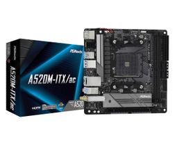 Placa-mãe ASRock A520M-ITX/AC Mini ITX para AMD Ryzen