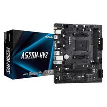Placa Mãe Asrock Am4 A520m-hvs 2xddr4 Dimm 64gb 2xusb2.0 4xusb3.2 1xm.2 Hdmi/d-sub Rede Giga 1xpcie
