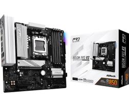 Placa Mãe Asrock Am5 B850m Pro Rs M-atx 4xddr5 256gb 4xusb2.0 3xusb3.2 1xusb3.2 Tipo-c Hdmi/dp Rede Giga 3xm.2 Nvme