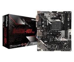 Placa mãe ASRock B450M-HDV R4.0 AM4 DDR4 HDMI DVI-D M.2 6x USB 3.1 90-MXB9N0-A0UAYZ