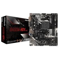 Placa-Mãe ASRock B450M-HDV R4.0, AMD AM4, Micro ATX, DDR4, Preto - 90-MXB9N0-A0UAYZ