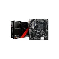 Placa Mãe Asrock B450M-HDV. soquete AM4. DDR4. HDMI/DVI-D - Micro ATX