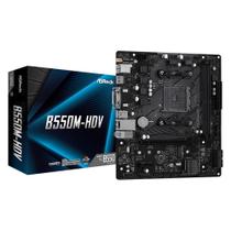 Placa-Mãe ASRock B550M-HDV, AMD AM4, Micro ATX, DDR4, Preto - 90-MXBDJ0-A0UAYZ Placa-Mãe ASRock B550M-HDV, AMD AM4, Micro ATX, DDR4, Preto - 90-MXBDJ0-A0UAYZ