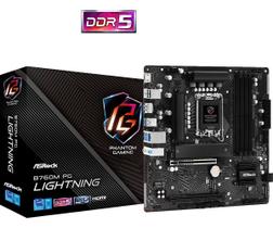 Placa-Mãe Asrock B760M Pg Lightning Ddr5 Lga1700 Matx Placa-Mãe Asrock B760M Pg Lightning Ddr5 Lga1700 Matx